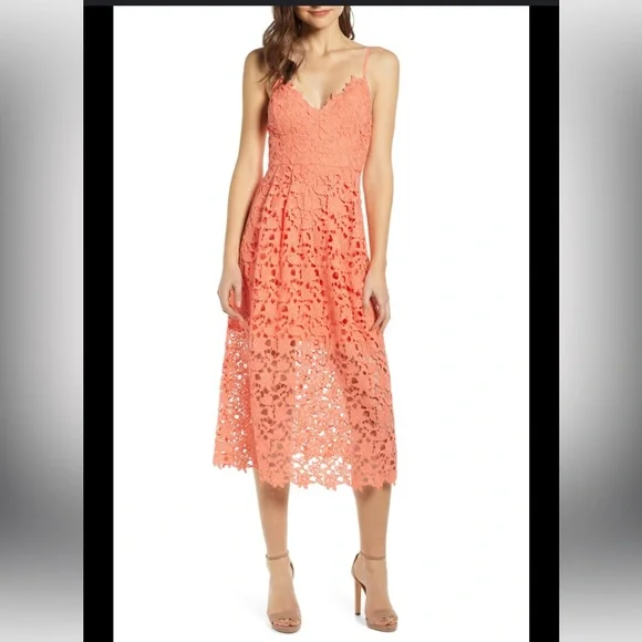 self portrait green lace midi dress Green Fine Lace Midi Dress – self-portrait-US